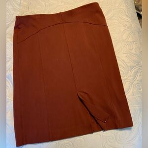Ann Taylor dark red skirt